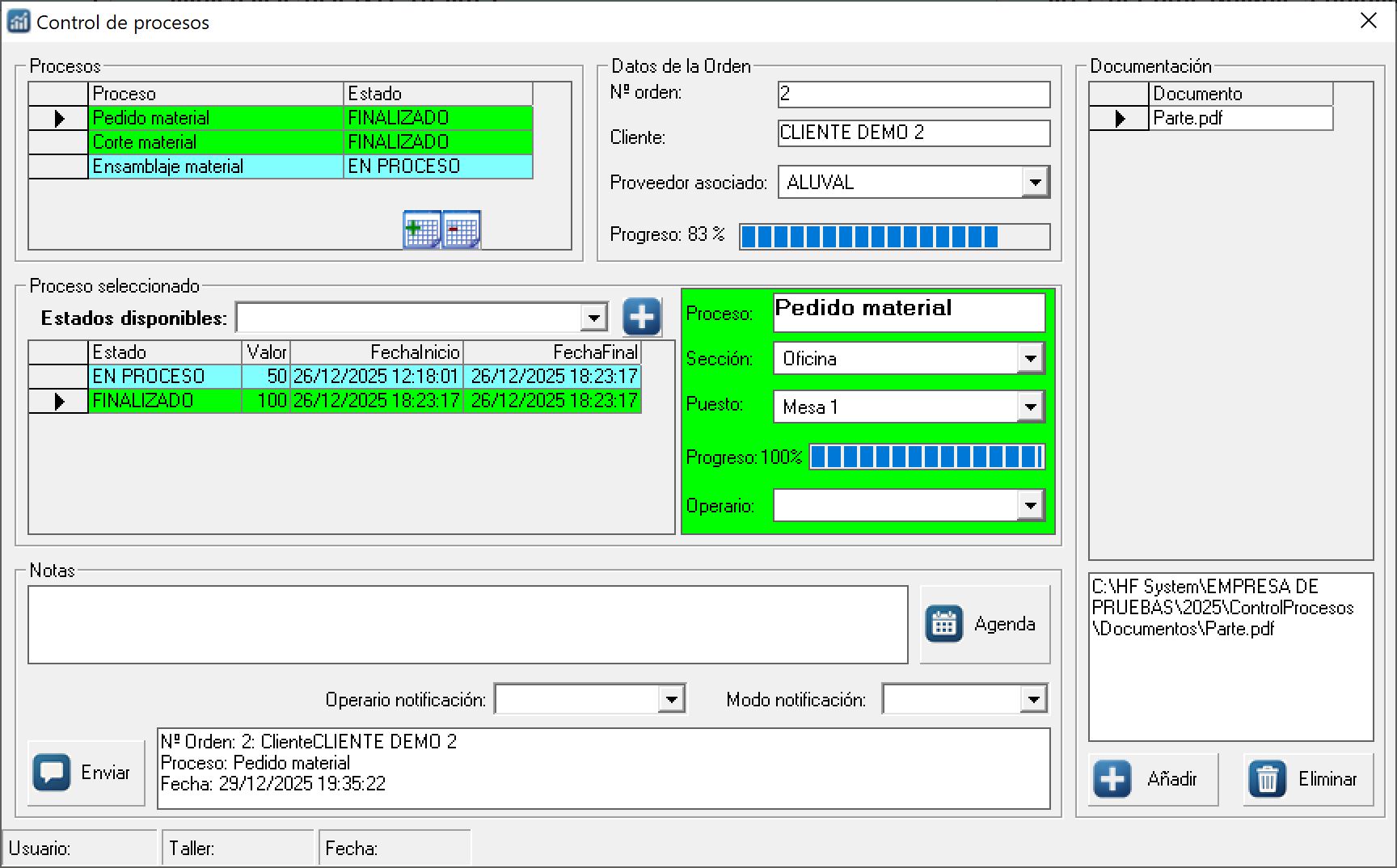 Pantalla ControlDeProcesos