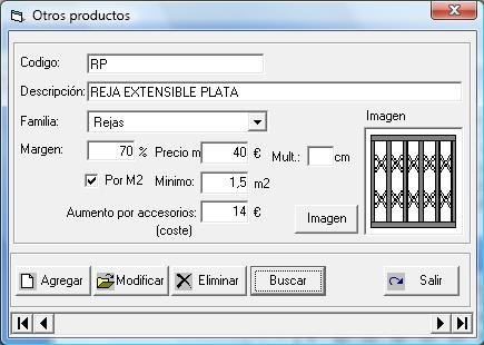 Alta otros productos