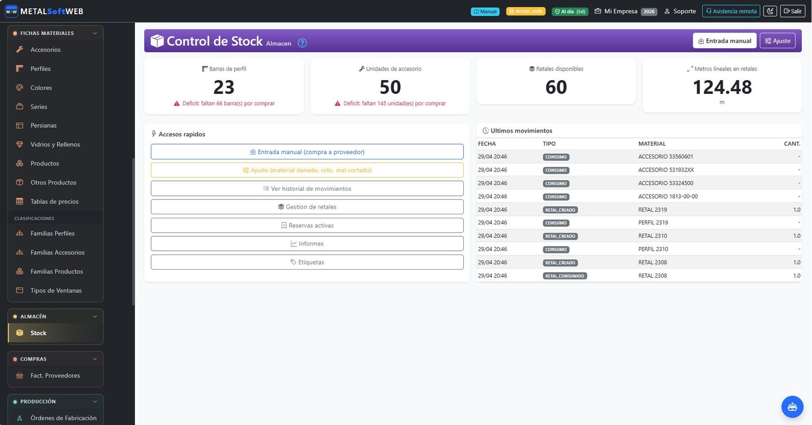 Control de stock